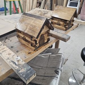 Rustic Wooden Birdhouse